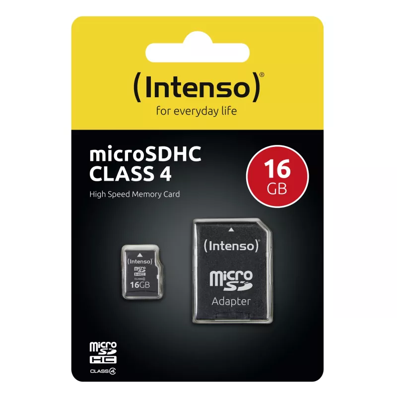 Memory Card Intenso 16GB MicroSDHC Class 4 3403470
