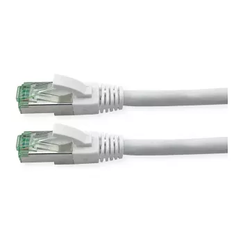 ROLINE RM Patchkabel Cat.6A S/FTP (PiMF), weiß, 0,3 m