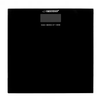Esperanza EBS002K Personenwaage Elektronische Personenwaage Quadratisch Schwarz