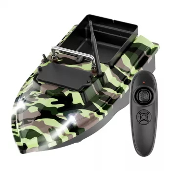 Köderboot Flytec V050 mit 12000mAh Akku, Camo Grün — ferngesteuertes Futterboot