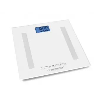 Esperanza EBS016W Personenwaage Quadratisch Weiß Elektronische Personenwaage