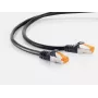 Netzwerkkabel S/CONN 08-26095 Schwarz 20 m Cat6a S/FTP