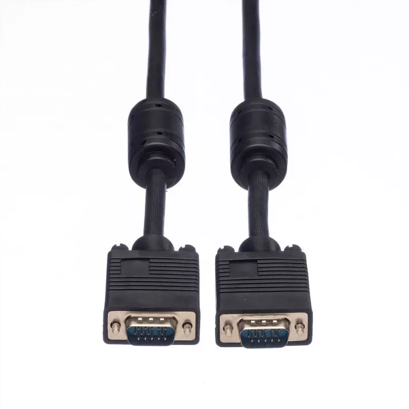 VGA-Kabel ROLINE HQ 10m M/M mit Ferrit