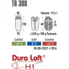 Schlafsack TR 300 (dunkelrot/Grau)