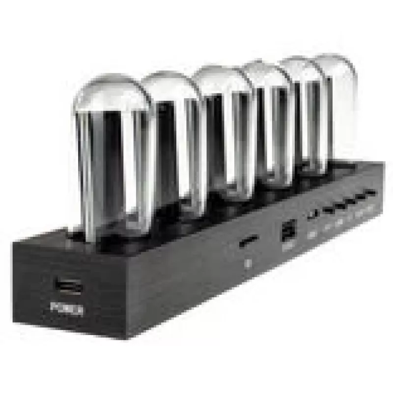 Tischuhr Lamptron DC601 IPS schwarz — digitale Tischuhr mit IPS-Display