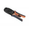 Extralink RJ45 Crimpzange 4P+6P+8P mit Ratsche für Modularstecker, 1 Stück
