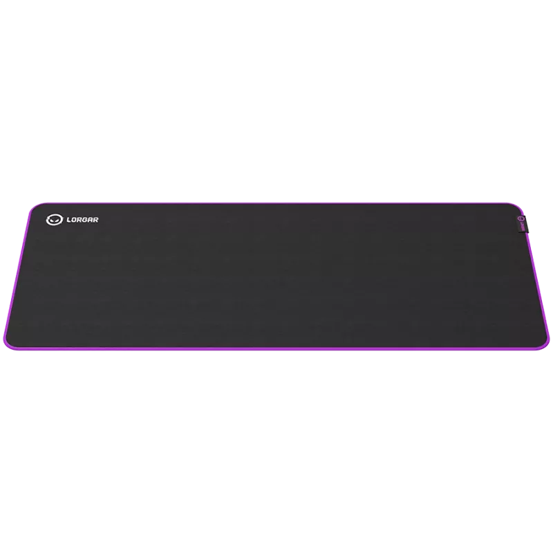 Lorgar Main 319, Gaming-Mauspad, Hochgeschwindigkeitsoberfläche, Lila Anti-Rutsch-Gummibasis, Größe: 900 mm x 360 mm x 3 mm, Gewicht 0,6 kg