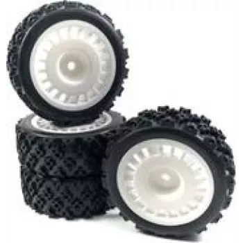 Absima 1 10 Rally Block Complete Wheels Schwarz 4 Stk. (2510062)