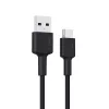 USB-A-auf-USB-C-Kabel AUKEY CB-CD30 0,9 m – Schwarz, geflochten, USB PD 3.0, 0,48 Gbit/s