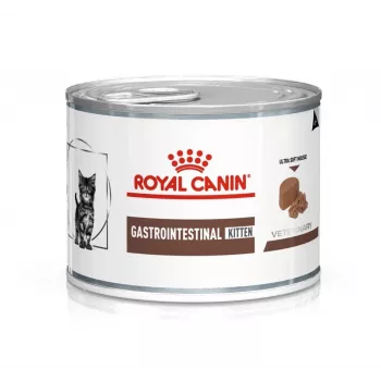 Nassfutter für Katzen, veterinärmedizinische Diät Royal Canin Gastrointestinal Kitten 145 g Geflügel, 195 g Dose, Unterstützung der Verdauung