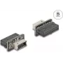 DeLOCK 67238 Kabel-Adapter 20-Pin USB USB Type-E Schwarz Edelstahl
