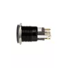 DimasTech Vandalismusschalter/-Taster 19mm Schwarzline Dot RGB PD218