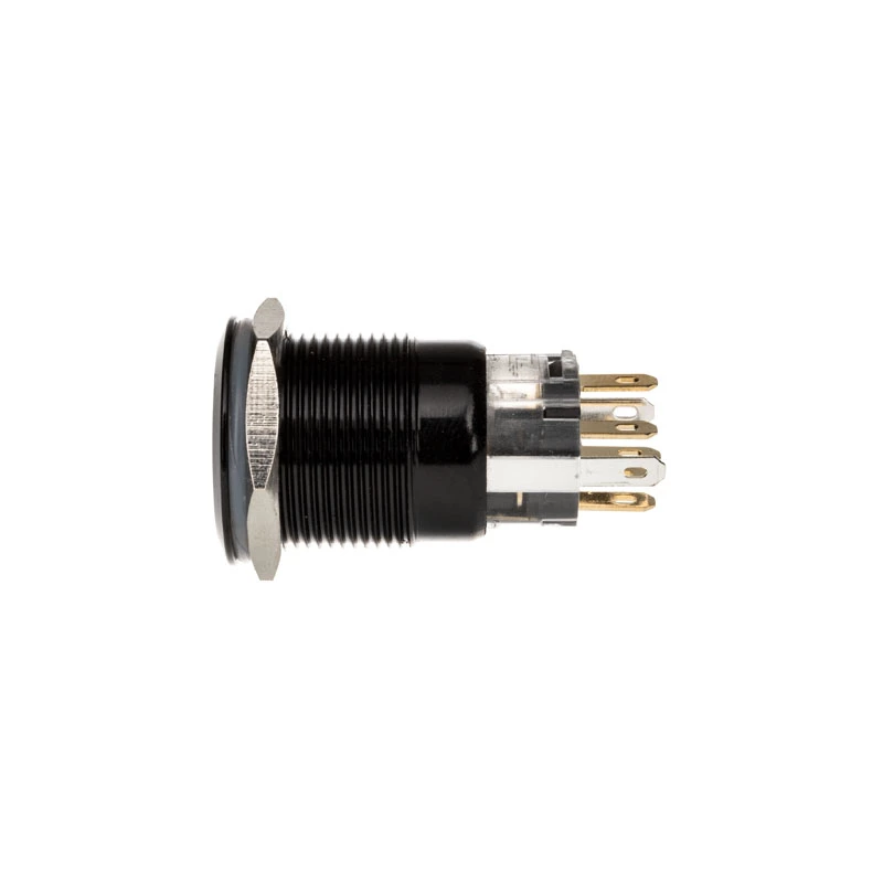 DimasTech Vandalismusschalter/-Taster 19mm Schwarzline Dot RGB PD218