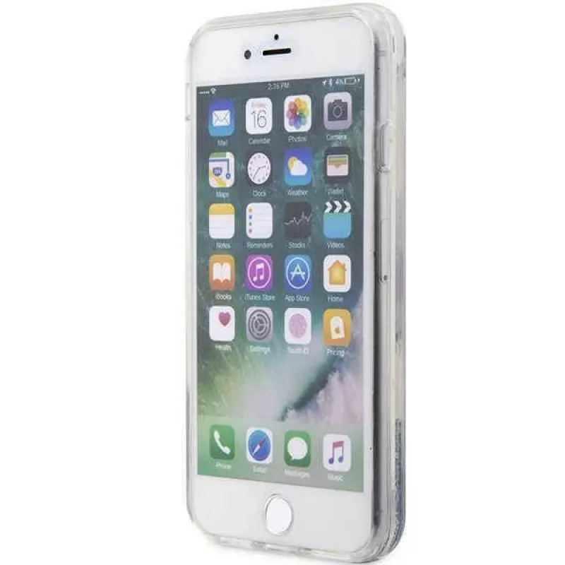 Karl Lagerfeld | Original Hülle IPHONE SE 2022/SE 2020/7/8 Karl Lagerfeld Hartschale Glitzer Choupette Head (KLHCI8LNCHCS)
