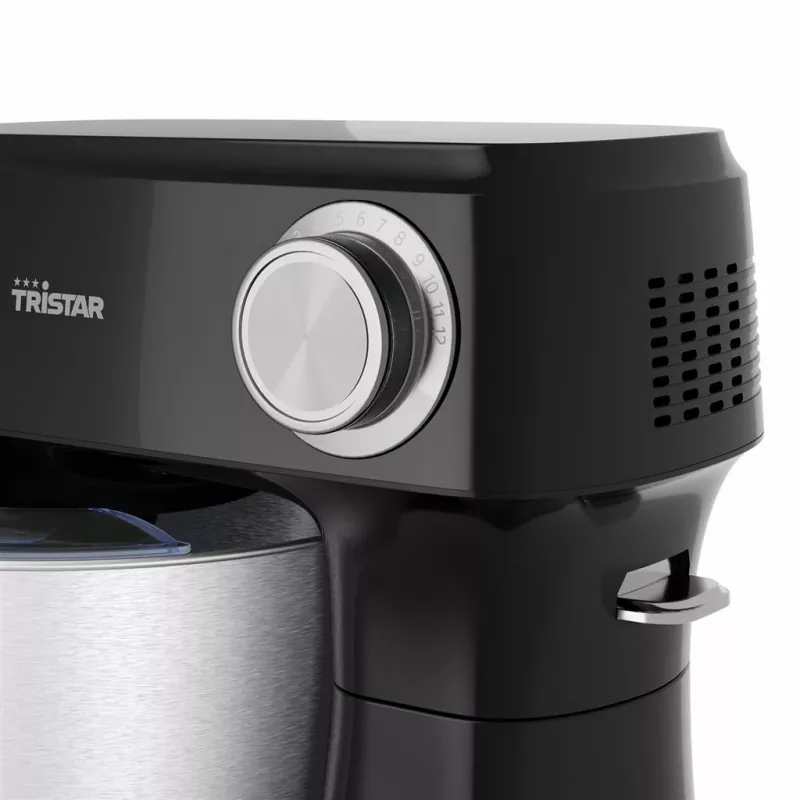 Tristar MX-4870 Küchenmaschine, 800 W, 4,5-L-Edelstahlschüssel, Schwarz