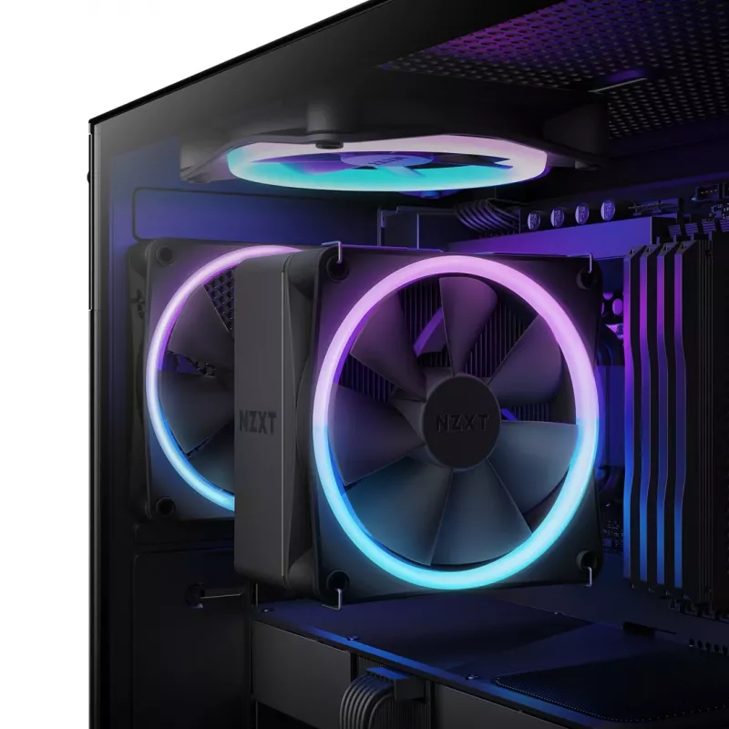 NZXT T120 RGB Prozessor-Luftkühler 12 cm Schwarz 1 Stück