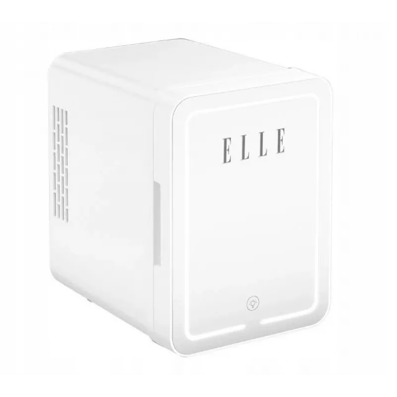 Mini-Kühlschrank mit LED-Schminkspiegel Elle ESDAFX04WHEU 4 L weiß