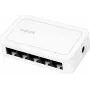 LogiLink Netzwerk-Switch 5 x RJ45-Ports Gigabit Kunststoffgehäuse weiß
