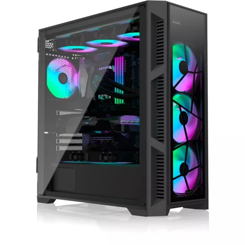 PONOS Ultra, Midi Tower, PC, Schwarz, ATX, EATX, micro ATX, Mini-ITX, SPCC, Gehäuse