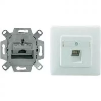 Netzwerk-Steckdose RJ-45 Rutenbeck 138112030 Weiß