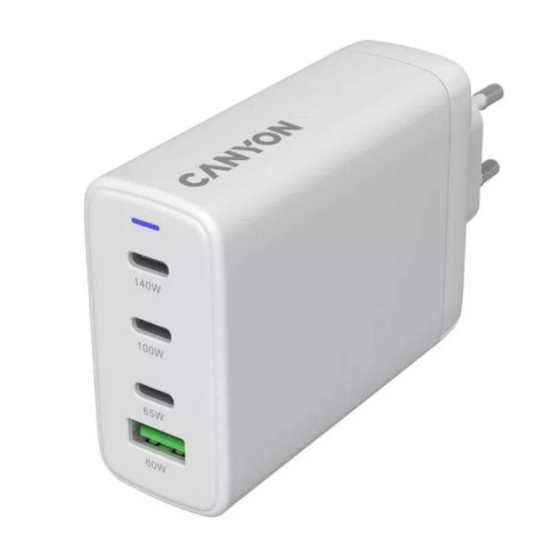 Ladegerät CANYON CU140ACC 150W 3xUSB‑C Power Delivery 1xUSB‑A Quick Charge