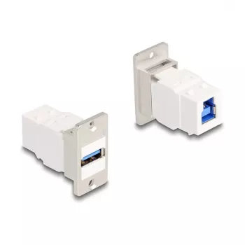 DeLOCK Panel Mount Keystone-Modul USB 5 Gbps Typ-A-Buchse auf Typ-B-Buchse
