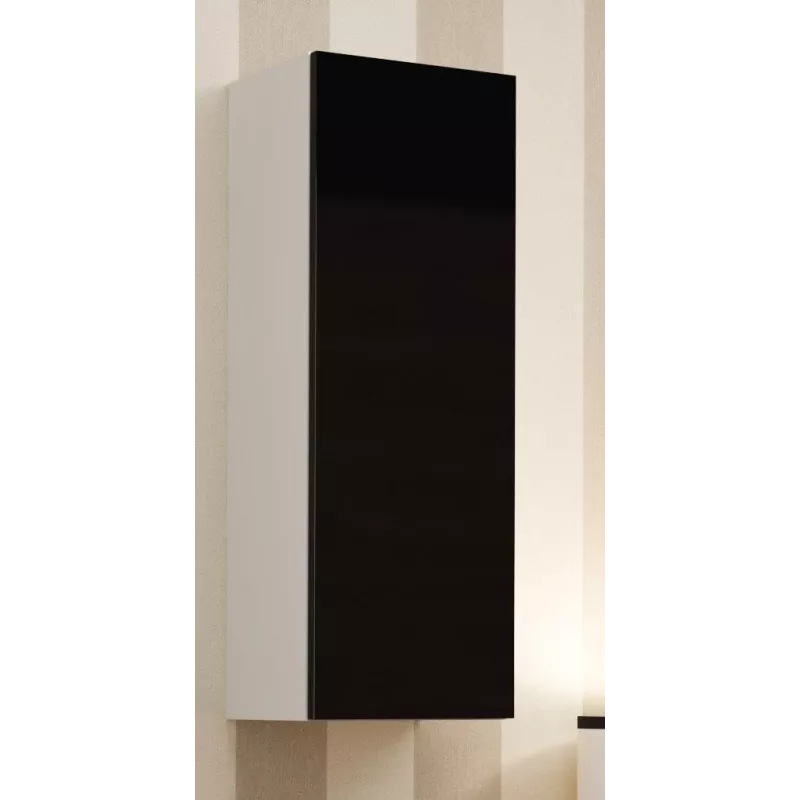 Cama Schrank VIGO 90 geschlossen 90/35/32 weiß/schwarz glänzend