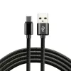 everActive Kabel USB-C 1 m - Schwarz, geflochten, Schnellladen, 3 A - CBB-1CB