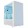 PC-Gehäuse MODECOM BREEZE ARGB Flow MIDI Schwarz — ATX, 3x140mm Front + 1x140mm Rückseite, gehärtetes Glas, USB-C