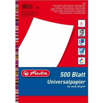 Druckerpapier A4 Herlitz 5033402 500 Blatt Weiß