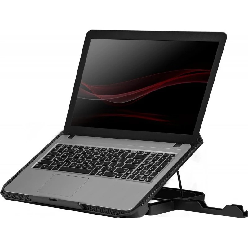 Notebook-Kühlpad DEFENDER NS-510 mit 2 Lüftern, 2×USB-Anschlüssen und RGB-Beleuchtung