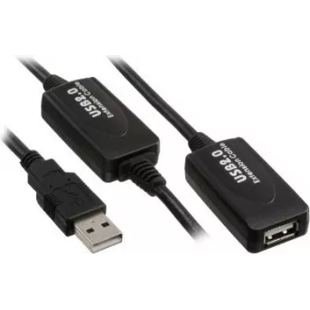 USB-Kabel Kindermann 5771000110 USB 2.0 10 m Schwarz