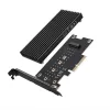GRAUGEAR G-M2PCI01 Interner M.2-Adapter PCIe Stecker Schwarz 128mm