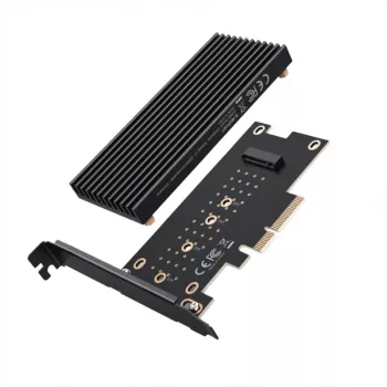 GRAUGEAR G-M2PCI01 Interner M.2-Adapter PCIe Stecker Schwarz 128mm