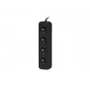 Power Extension Lanberg PS0-04E-0100-IEC-BK 1m 4 AC Outlets Indoor Schwarz