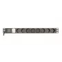 Stromverteilungseinheit Gembird EG-PDU-014-FC14, 8 AC-Steckdosen, C14-Eingang, 3 m Kabel, 1U Aluminiumgehäuse, 10 A, 3680 W