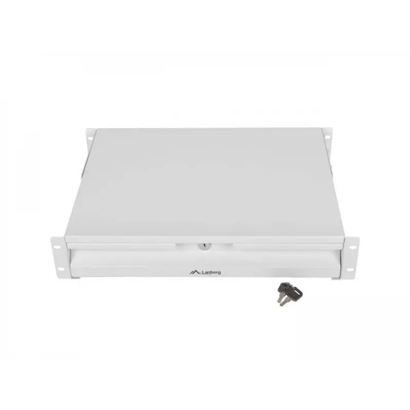 RACK-SCHUBLADE 19 2U 360MM GRAU LANBERG (2U/483X360MM TRAGKRAFT BIS 90KG, 4-PUNKT-MONTAGE)