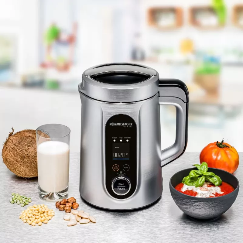 Suppen- und Pflanzendrink-Maker Rommelsbacher SVD 1400, 1,3 L, 1400 W, Silber, Kunststoffgehäuse