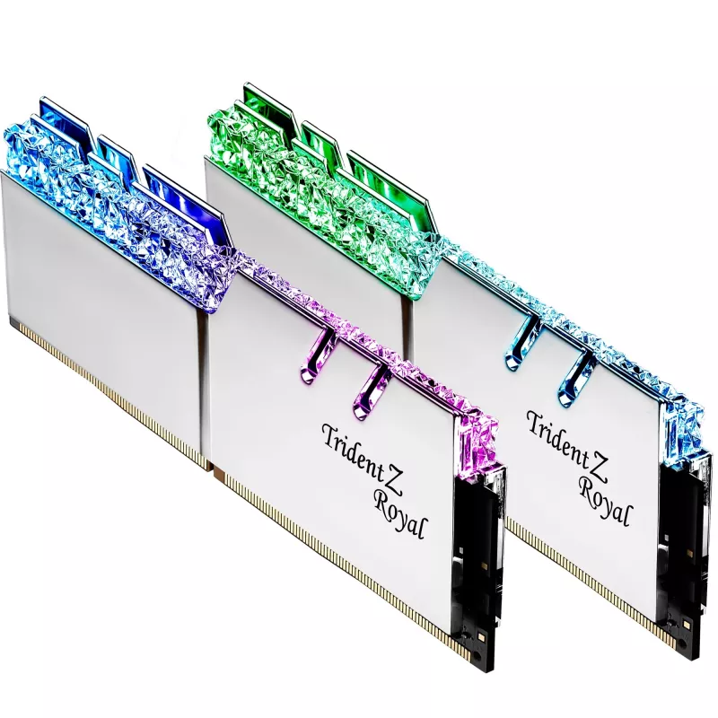 G.Skill Trident Z Royal 32 GB (2x16 GB) DDR4-3600 CL16 Arbeitsspeicher-Kit, Silber