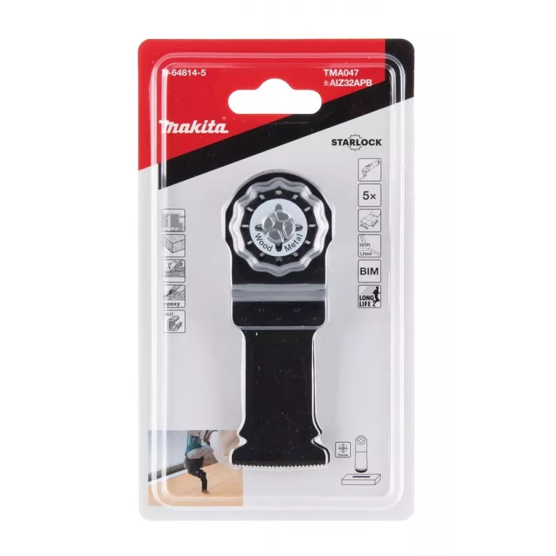 Makita B-64814-5 Stichsäge-/Dekupiersäge-/Säbelsägeblatt Bimetall 5 Stück