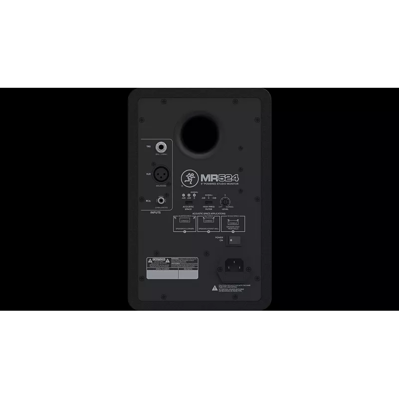 Aktiver Lautsprecher Mackie MR524 - 1.0 Kanäle - Kabelgebunden - XLR/6,3 mm/Cinch - 30 W - 45 - 20000 Hz - Schwarz