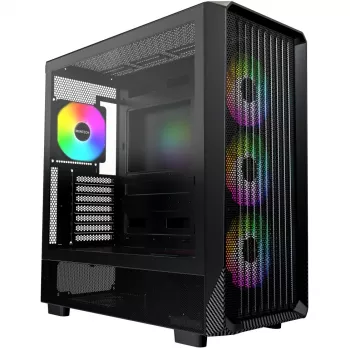 PC-Gehäuse Montech X5 Midi Tower Schwarz ATX 3x 140-mm-Lüfter
