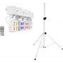 Bühnen-LED-Lichtset EUROLITE KLS-180 Weiß mit BS-2 Lautsprecherstativen, weiß