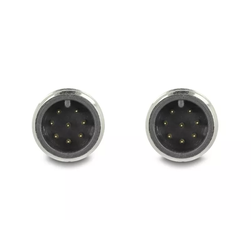 Netzwerkkabel DeLOCK M12 Kabel A-kodiert 8-Pin Stecker auf Stecker Cat5e 1 m Schwarz