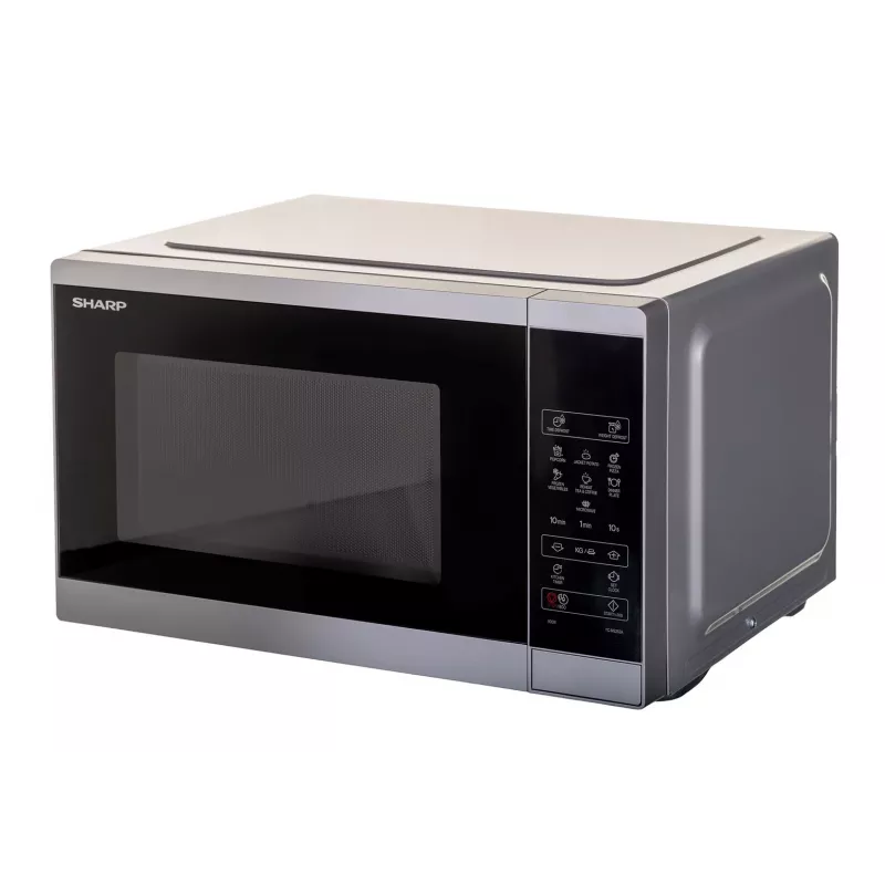 Mikrowelle Sharp YC-MS252AE-S, Arbeitsplatte, 900 W, 25 L, 11 Leistungsstufen, Touch-Bedienung, silber
