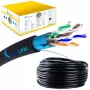 Netzwerkkabel Extralink Twisted Pair CAT5E FTP (F/UTP) V2 Outdoor 305M Schwarz
