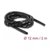 DeLOCK Spiralschlauch flexibel 2 m x 12 mm schwarz Polyethylen