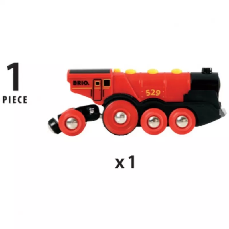 BRIO 33592 batteriebetriebener Zug schwarz/rot