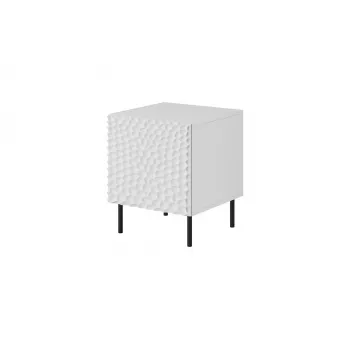 Nachttisch-Set Cama Meble HOLE — 2 Stück, 44×40,5×53,5 cm, weiß matt, MDF/Spanplatte, 16 mm Rahmen