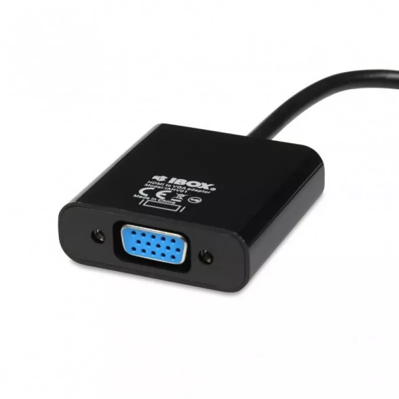 iBox IAHV01 HDMI-auf-VGA-Adapter, schwarz